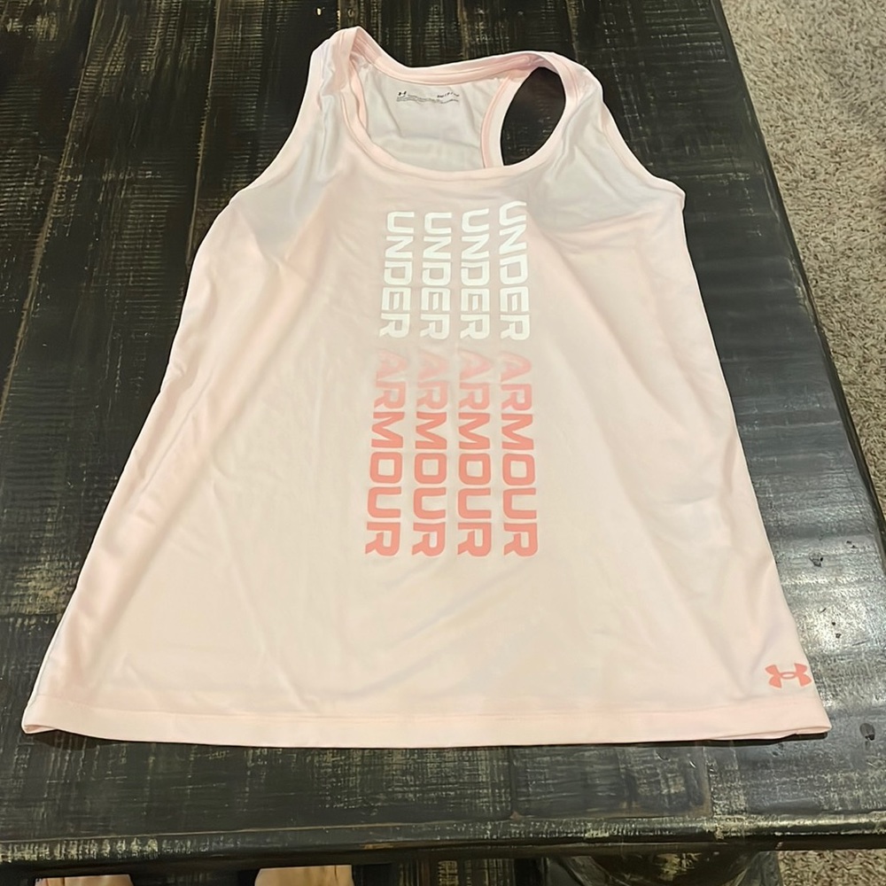 Women’s under armour tank pink new without tags size small